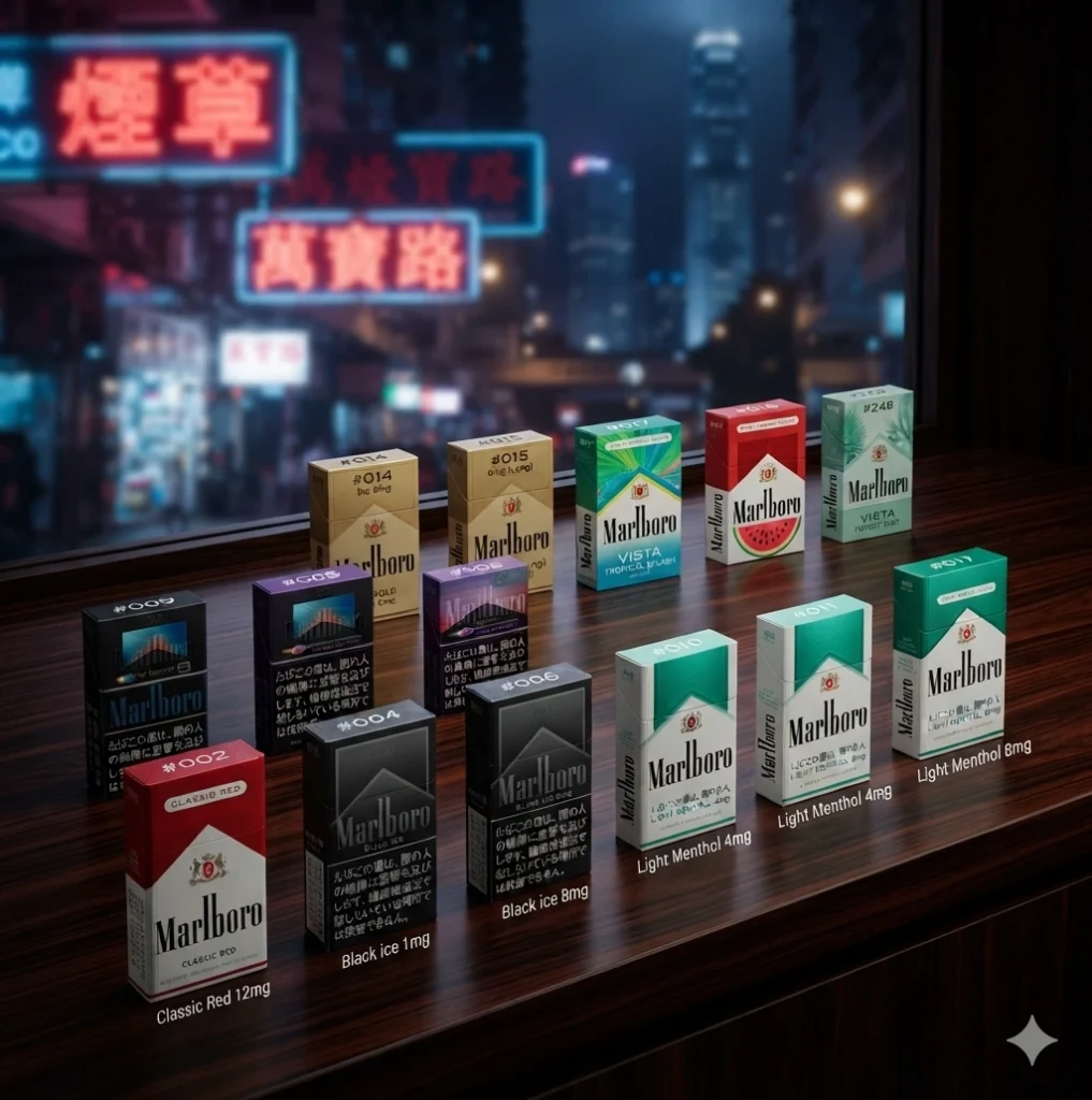 香港萬寶路種類大全｜2026 Marlboro 口味推薦、焦油尼古丁比較與熱門款式介紹
